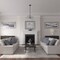 Ekena Millwork Andrea Ceiling Medallion (Fits Canopies up to 4 1/8"), 8 1/8"OD x 4 1/8"ID x 1/2"P, Athenian Green CM08ADAGF - alternate 3
